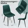 Lina® Elisia Esszimmerstuhl im modernen Design - Samt - Produktbild-Vorschau 6