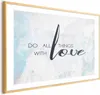 Posterpapier Poster - Do All Things with Love 90x60 cm Text Produktbild-Vorschau 1