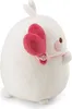 A white plush toy with a pink heart balloon. Produktbild-Vorschau
