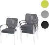 4x chaise visiteur Tulsa, chaise de conférence empilable, Voir les images du produit 6