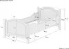 Seniorenbett extra hoch 100x200 Massivholz Kiefer Holz Produktbild-Vorschau 2