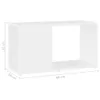 vidaXL Szafka pod TV biała 60x24x32 cm materiał Podgląd zdjęcia produktu 5