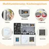 Set da cucina giocattolo per bambini con lavagna, 82x24x80 Anteprima dell’immagine prodotto 6