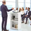 COSTWAY Stojan na přednášky, řečnický pult na kolečkách, 2 Náhled obrázku produktu 7