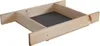 A wooden sieve with a mesh bottom, presented against a white background. Anteprima dell’immagine prodotto
