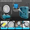 LED Arbeitsleuchte Akku Baustrahler für Makita 18V Akku, Produktbild-Vorschau 3