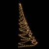 vidaXL Weihnachtsbaum an der Wand mit Metallhaken 260 LED Produktbild-Vorschau 4