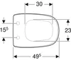 Geberit Citterio WC-Sitz 500540011, mit Absenkautomatik, Produktbild-Vorschau 5