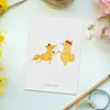 Mr. & Mrs. Panda Postkarte Füchse Hochzeit - Weiß - Produktbild-Vorschau 2