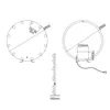 SONNI 80 x 80 x 3,5 cm Weiß runder Kosmetikspiegel mit Produktbild-Vorschau 11