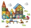Magnetbausteine Dinosaurier Set – 54 Teile (42 Magnetblöcke Produktbild-Vorschau 1
