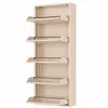 Alveon Schuhkipper Metall 5 Klappen schmal 51 x 15 x 170 cm Produktbild-Vorschau 2