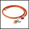 A gas hose with a regulator attached, isolated on a white background. Anteprima dell’immagine prodotto