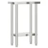 vidaXL Piano di lavoro per cucina 55x30x85 cm in acciaio Anteprima dell’immagine prodotto 7