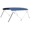 vidaXL 4-Bow Bimini Top Marineblau 243x(230-244)x137 cm Náhled obrázku produktu 1