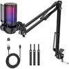 Gaming Mikrofon, USB Microphone mit Arm, für MAC PS4 PS5 Produktbild-Vorschau 1
