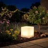 LED Solar Kunststoff Würfelleuchte warm weiß - 20 cm - Produktbild-Vorschau 5
