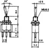 Mini Kippschalter SPDT ON-OFF-ON 1,5A/250V 3 Positionen Produktbild-Vorschau 3