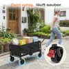 SUNULA Bollerwagen Faltbar Klein 80L 100KG, Klappbarer Produktbild-Vorschau 5