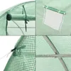 Collage of close-up shots showing details of a green greenhouse tunnel. Podgląd zdjęcia produktu