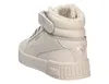 A rear view of a beige Puma sneaker with a white sole and fur lining. Produktbild-Vorschau