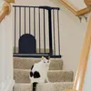 YZNAHRE Treppenschutzgitter mit katzenklappe Ohne Bohren Produktbild-Vorschau 1