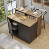 Roomart CORTADO – wyspa kuchenna o szerokości 120 cm, dąb Podgląd zdjęcia produktu 1
