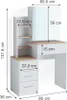 Coiffeuse Vicco Conrada Blanc/Sonoma 80cm, Model 39789 Voir les images du produit 3