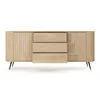AX LIVING Sideboard mit Schubladen Sanremi Eiche Cremona Produktbild-Vorschau 9