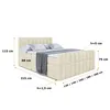 ALTDECOR Boxspringbett mit Fußteil, 2 Matratzen und Topper Produktbild-Vorschau 6