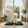 PawHut hondenwc 63x50,5 cm, hondenpotje met 2 wasbare Productafbeelding-voorbeeld 2