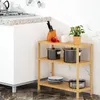 CASARIA® Badezimmer Regal Stehend Bambus Holz 3 Ablagen Produktbild-Vorschau 7