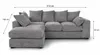 Ecksofa Links DIVERS 3-Sitzer Cord Grau 212x166 cm L Sofa Produktbild-Vorschau 6