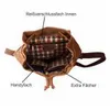 Leder Rucksack Laptop-Tasche Retro Segeltuch Vintage Produktbild-Vorschau 4