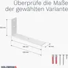 HOLZBRINK Regalträger Metall Regalhalter für Wandregal, Produktbild-Vorschau 7