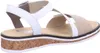 Rieker Damen Keil-Sandaletten Weiß/Beige Voir les images du produit 51