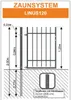 Polbram Zaunfeld Linus 120 200 x 120 cm, RAL-Farbe 7016 Produktbild-Vorschau 2