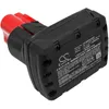 A black and red battery pack is shown from a diagonal angle. Náhled obrázku produktu