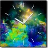 Coloray Uhr auf Leinwand 30x30 cm Wand Uhr Dekoration Produktbild-Vorschau 1