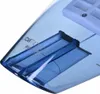A close-up view of the bottom part of a blue hand vacuum cleaner, showing its fins and a white filter component at the top. Podgląd zdjęcia produktu