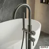 Avapax | Badewannenarmatur - Gun Metal - Freistehend - Matt Produktbild-Vorschau 2