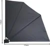 Balkonfächer 115 x 115 cm Grau, Easy Mount Wandplatte, Produktbild-Vorschau 2
