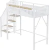 Lit mezzanine métallique Sweiko 90 x 200 cm, encadrement de Voir les images du produit 15