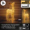 XL LED Acryl Hirschkuh Weihnachtsfigur 104cm beleuchtet Produktbild-Vorschau 1