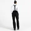 A person wearing black ski pants and a white long-sleeved shirt, viewed from the back. Produktbild-Vorschau