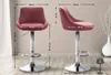 Barhocker Lazio Kunstleder chrom bordeauxrot Produktbild-Vorschau 2
