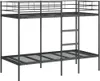 vidaXL Letto a castello senza materasso nero 90x190 cm in Anteprima dell’immagine prodotto 1
