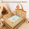 Baby Mobile Spieluhr, Holzoptik Music Box Bettglocke, Produktbild-Vorschau 6