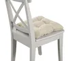 Stuhlkissen 4er Set | Sitzkissen Kord beige 38 x 38 x 6 cm Produktbild-Vorschau 8