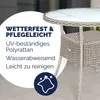 CASARIA® Tavolo Rotondo da Giardino Polyrattan Ø 80 Piano Anteprima dell’immagine prodotto 2